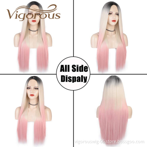 Xuchang Products Instant 28 Inches Thick Hair Extensions Long Premium Fiber Synthetic Hair  Heat Resistant For Black Women Wigs
